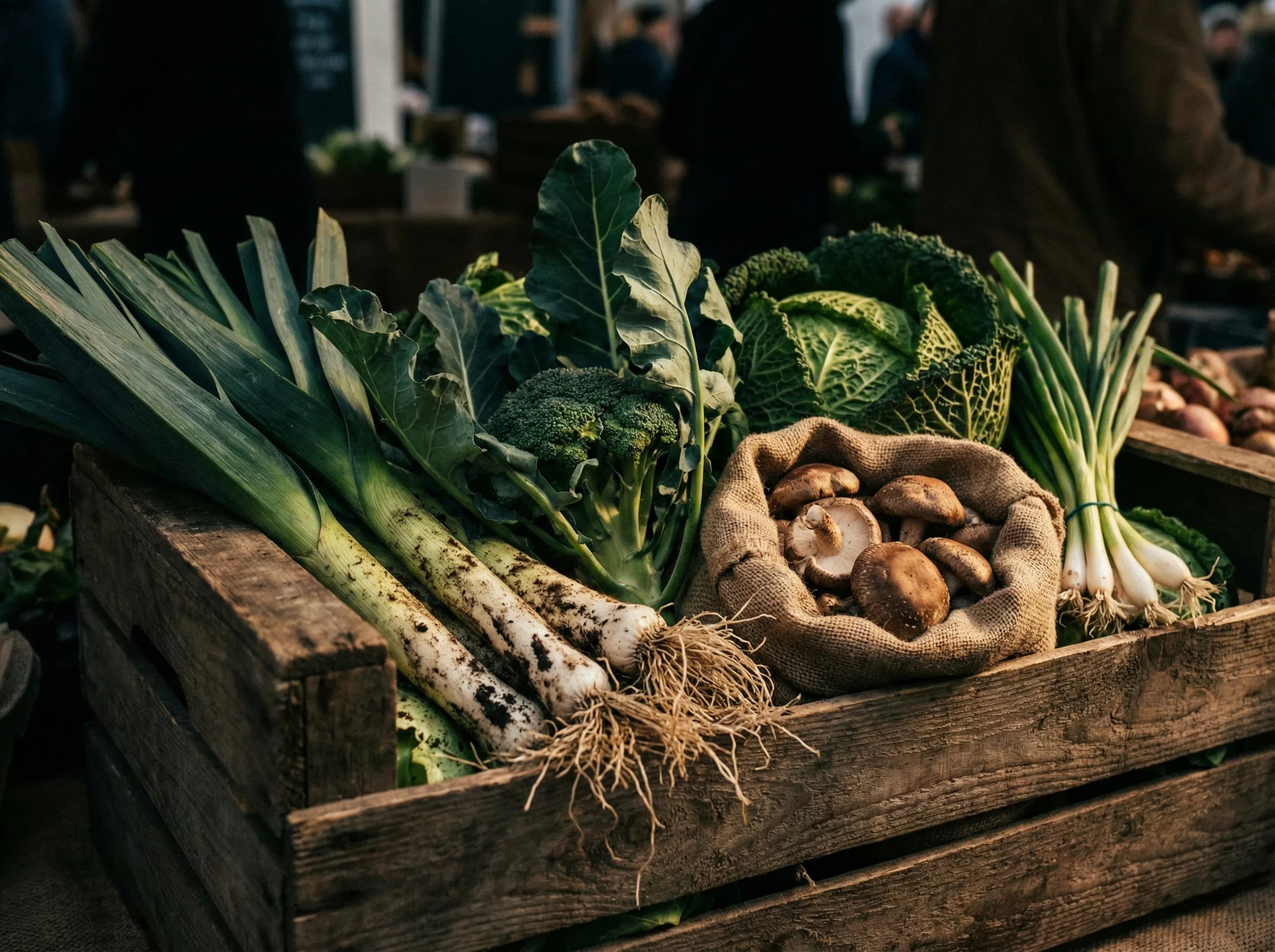 Légumes bruts et sauvages du marché de Piero